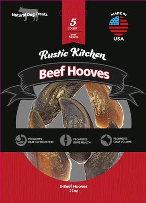 USA Beef Hooves Dog Bones, 5 count