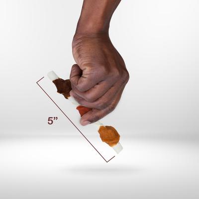 Triple Flavor Kabobs Salmon, Venison & Lamb Highly Digestible Rawhide Dog Treat Chews, 18 count