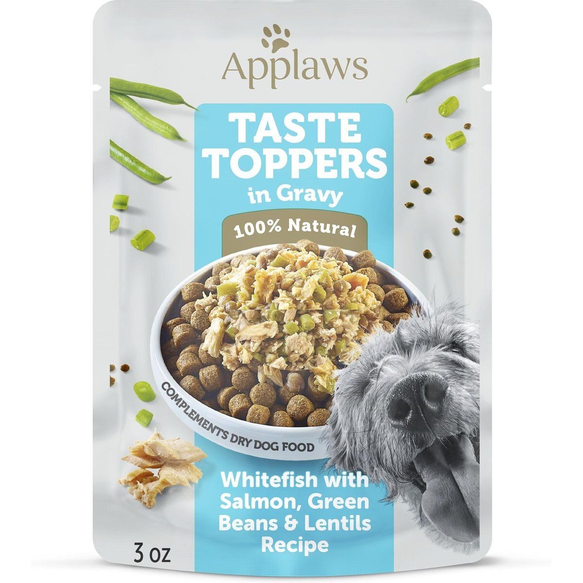 Taste Toppers, Taste Toppers Pescado Blanco with Salmón en Gravy. 85 g, caja de 12. - Applaws