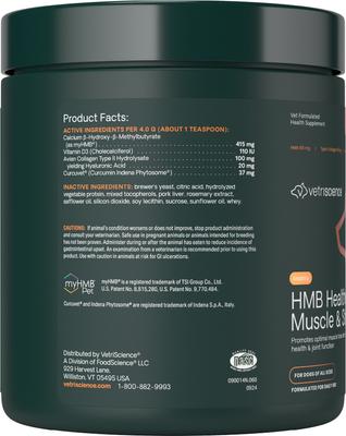 HMB Healthy Muscle & Strength Pork Flavored Granules for Dogs, 8.47-oz bag