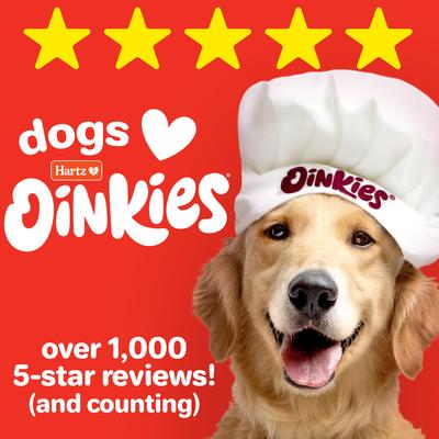 Oinkies Smoked Twists - Golosinas naturales para perros 100 % de cerdo ahumado real sin cuero crudo, 40 unidades