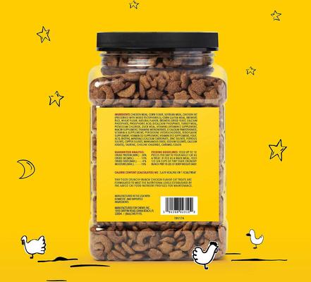 Bundle: Tiny Tiger Chunks in EXTRA Gravy Beef & Poultry Recipes Grain-Free Canned Food + Crunchy Bunch, Chicken Cannonball, Chicken Flavor Cat Treats