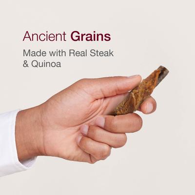 Steak & Quinoa Sticks Wrapped with Real Chicken Rawhide-Free Dogs Chews, 5 count