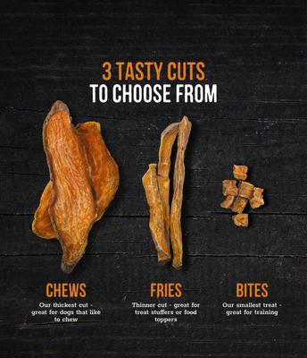 Sweet Potato Bites 100% All-Natural Single Ingredient Dog Treats, 16-oz