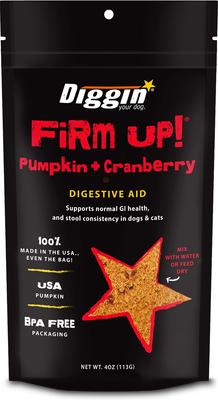 Firm Up! Pumpkin Plus Cranberry Super Dog & Cat Supplement, 4-oz bag