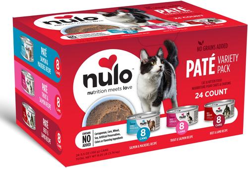 Grain-Free Variety Flavors Pate Wet Canned Food for Cats & Kittens, 5.5-oz can, case of 24