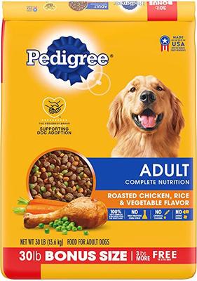 Bundle: Pedigree Choice Cuts in Gravy Variety Pack Filet Mignon, Grilled Chicken, Chicken Casserole & Beef Noodle + Complete Nutrition Roasted Chicken, Rice & Vegetable Flavor Dry Dog Food