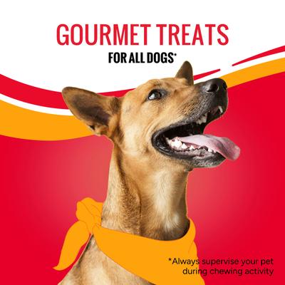 Triple Flavor Stacks with Cheese, Chicken & Pork Bite Sized Crunchy Dog Treats, 9-oz bag