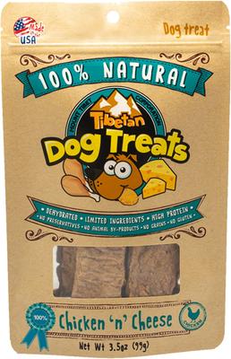 Chicken 'n' Cheese Grain-Free Dehydrated Dog Treats, 3.5-oz pouch