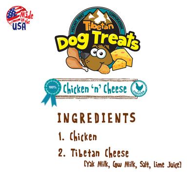Chicken 'n' Cheese Grain-Free Dehydrated Dog Treats, 3.5-oz pouch