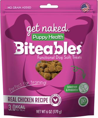 Biteables Functional Real Chicken Recipe Puppy Treats, 6-oz bag