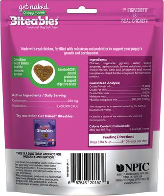 Biteables Functional Real Chicken Recipe Puppy Treats, 6-oz bag