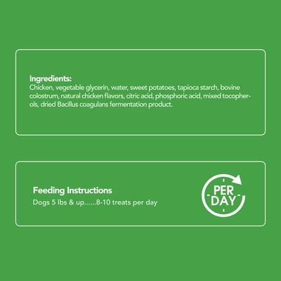 Biteables Functional Real Chicken Recipe Puppy Treats, 6-oz bag