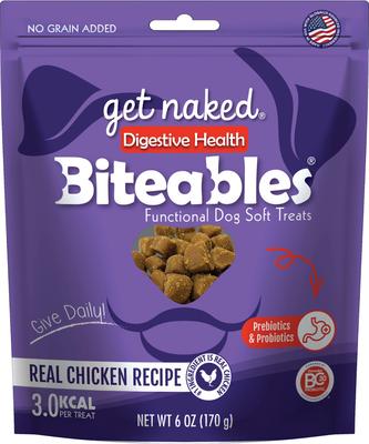 Biteables Functional Digestive Health Real Chicken Recipe Dog Treats, 6-oz bag