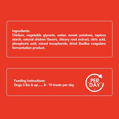 Biteables Functional Digestive Health Real Chicken Recipe Dog Treats, 6-oz bag