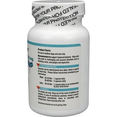 Cápsulas de Zylkene de 225 mg, suplemento calmante para perros y gatos medianos, 120 unidades