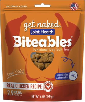 Biteables Functional Joint Health Real Chicken Recipe Dog Treats, 6-oz bag