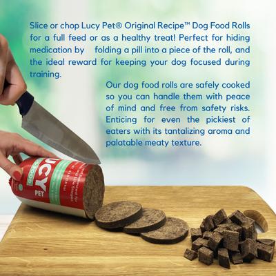 Beef Formula Dog Food Roll, 1-lb bag