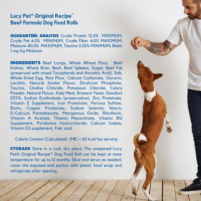 Beef Formula Dog Food Roll, 1-lb bag