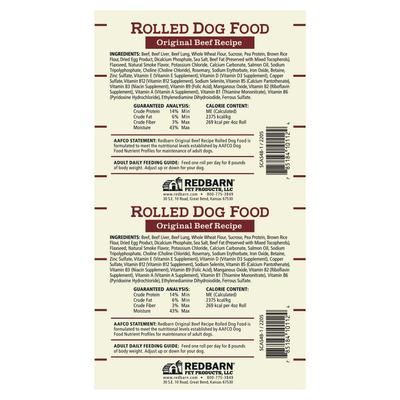 Bundle: Redbarn Naturals Chicken Recipe + Beef Recipe Dog Food Rolls