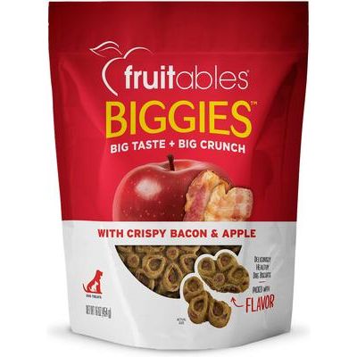 Golosinas para perros Biggies con calabaza y arándanos reales, bolsa de 16 oz
