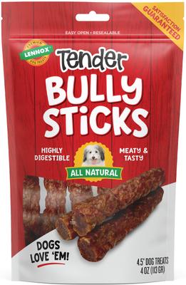 Tender 4.5-inch Bully Sticks Dog Treats, 4-oz bag