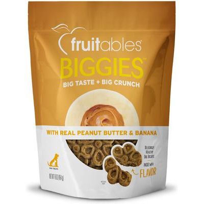 Golosinas para perros Biggies con calabaza y arándanos reales, bolsa de 16 oz