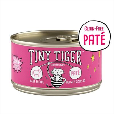 Grain-Free Pate Beef Recipe Canned Cat Food, 3-oz can, case of 24