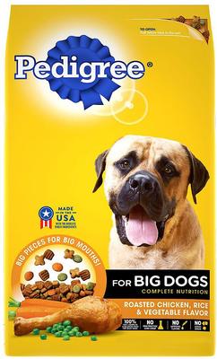 Bundle: Pedigree Big Dogs Adult Complete Nutrition Large Breed Roasted Chicken Flavor Dry Dog Food + Choice Cuts In Gravy Country Stew & Chicken & Rice Flavor Canned Wet Food Variety Pack