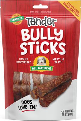 Tender 4.5-inch Bully Sticks Dog Treats, 4-oz bag