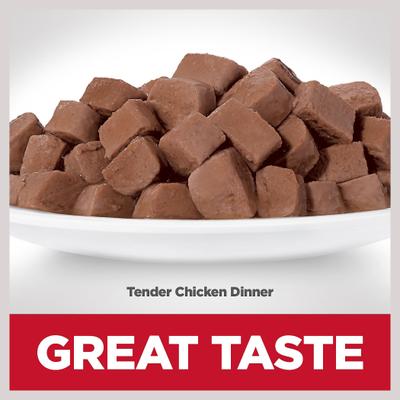 Senior Adult 7+ Tender Chicken Recipe Cat Food, 2.8-oz pouch, case of 24