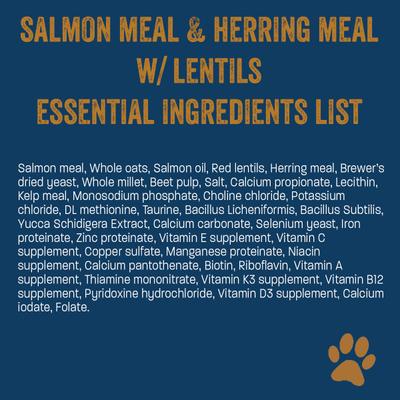 Salmon Meal & Herring Meal 26/20 Essential Blend Premium Dry Dog Food, 33-lb bag