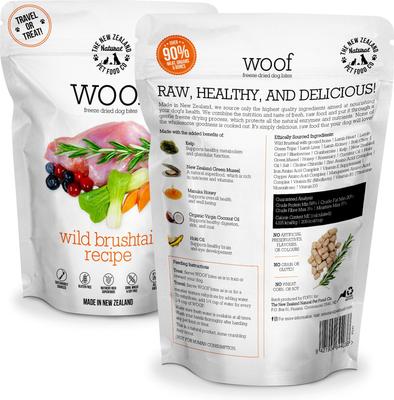 Woof Wild Brushtail Recipe Grain-Free Freeze-Dried Dog Treats, 1.76-oz bag