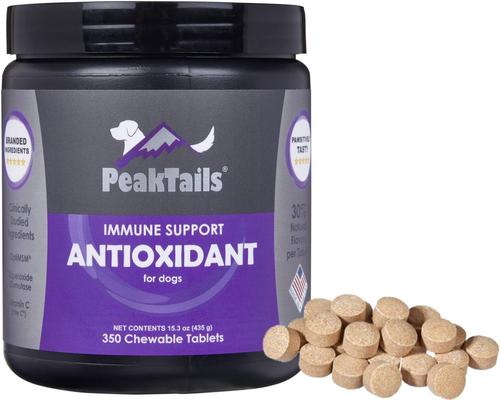 Antioxidant Tablet Supplement for Dogs, 100 count
