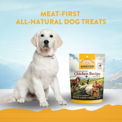 Meaty Bites Chicken Grain-Free Dog Treats, 4-oz bag