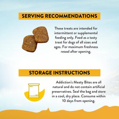 Meaty Bites Chicken Grain-Free Dog Treats, 4-oz bag