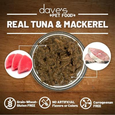Naturally Healthy Grain-Free Grilled Tuna & Mackerel Dinner in Gravy Wet Canned Cat Food, 5.5-oz can, case of 24