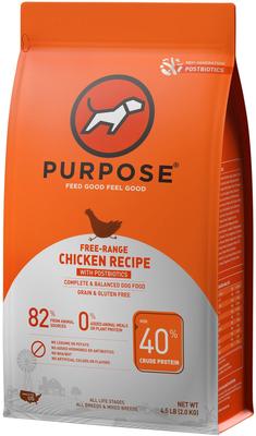 Free-Range Grain-Free Chicken Recipe with Postbiotics Dry Dog Food, 4.5-lb bag