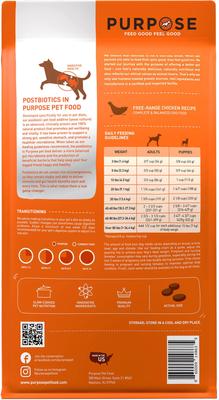 Free-Range Grain-Free Chicken Recipe with Postbiotics Dry Dog Food, 4.5-lb bag