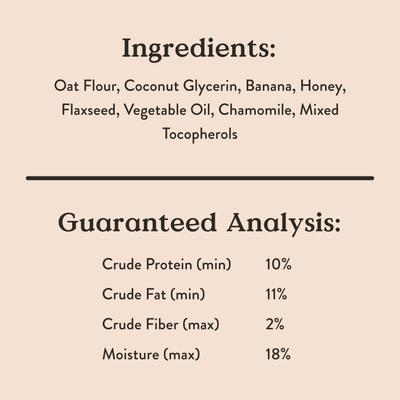 Dailies Sweet Dreams Bananas + Honey Recipe Dog Treats, 6-oz pouch