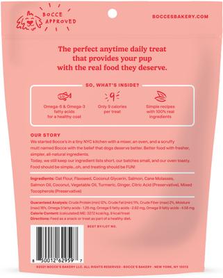 Dailies Good Hair Salmon Recipe Dog Treats, 6-oz pouch