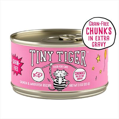 Grain-Free Chunks in EXTRA Gravy Salmon & Whitefish Recipe Canned Cat Food, 3-oz can, case of 24