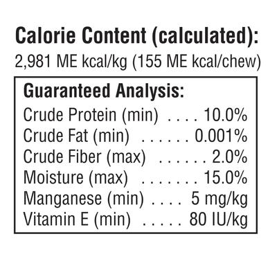 Small Peanut Butter Chew Bones Dog Treats, 6 count