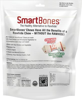 Golosinas para perros con huesos masticables de pollo pequeños, 6 unidades