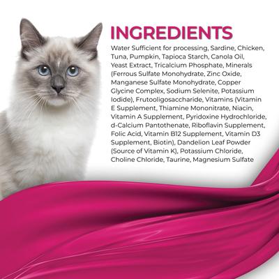 Fine Dining Mousse Sardine with Pumpkin Entree Wet Cat Food, 2.47-oz can, case of 24