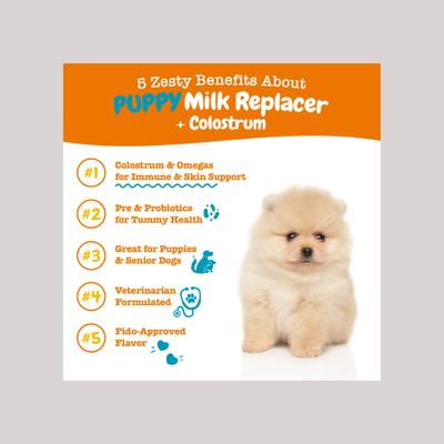 Paquete: Paquete variado de suplementos para cachorros: Zesty Paws, suplemento de reemplazo de leche, suplemento 8 en 1, suplemento calmante