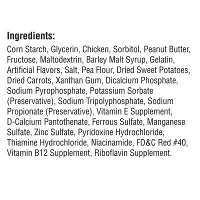 Mini Peanut Butter Chew Bones Dog Treats, 24 count