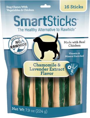 SmartSticks Chamomile & Lavender Extract Flavor Chews Dog Treats, 16 count