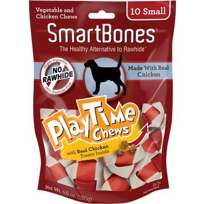 Golosinas masticables de pollo para perros PlayTime, pequeñas, 10 unidades