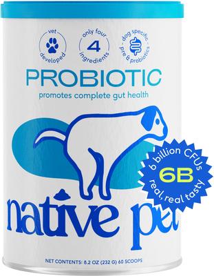 Bundle: Native Pet Omega 3 Fish Oil Skin & Coat Health + Vet-Formulated Probiotics & Prebiotic Dog Supplement